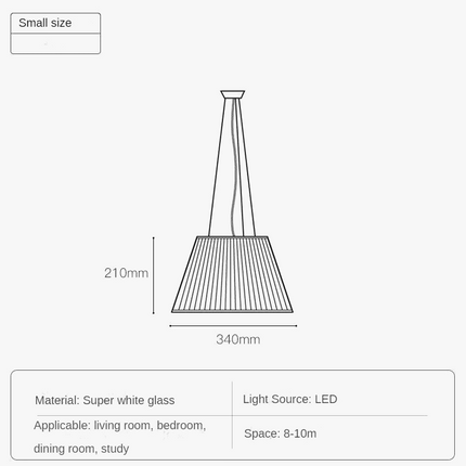 Lustre moderne en verre pour cafés, hôtels et magasins — LZ4X9P2