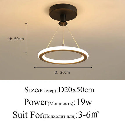 Lustre moderne pour intérieur lumineux et décoratif — LZ4X9P2