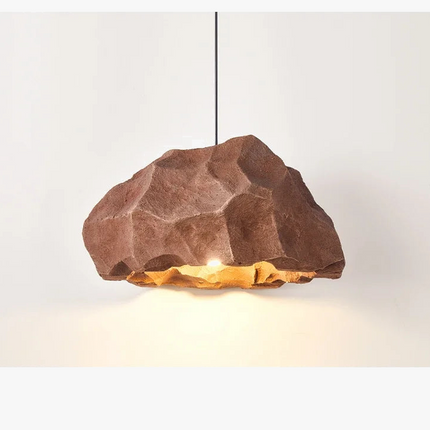 Lustre suspension nordique en microciment style japonais fait main — LZ4V9Q2