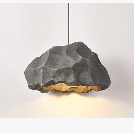 Lustre suspension nordique en microciment style japonais fait main — LZ4V9Q2