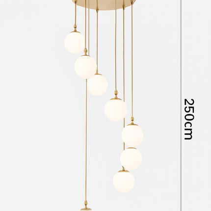Lustre duplex moderne pour éclairage intérieur de luxe — LZ4QJ7