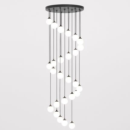 Lustre duplex moderne pour éclairage intérieur de luxe — LZ4QJ7