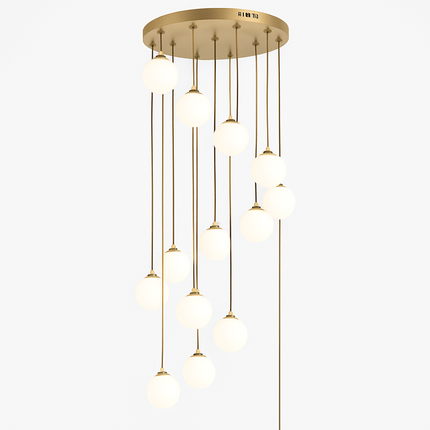 Lustre duplex moderne pour éclairage intérieur de luxe — LZ4QJ7