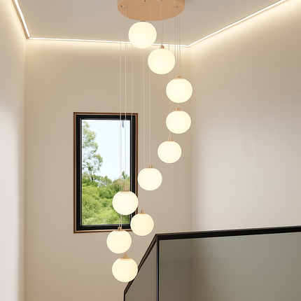 Lustre duplex moderne pour éclairage intérieur de luxe — LZ4QJ7