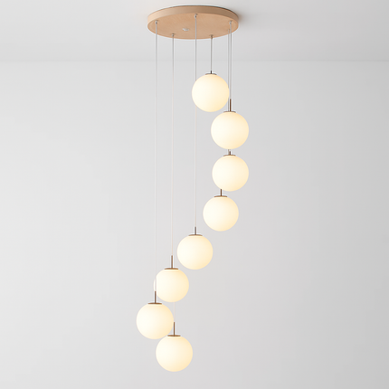 Lustre duplex moderne pour éclairage intérieur de luxe — LZ4QJ7