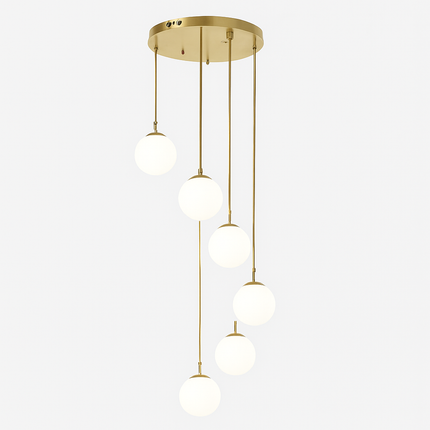 Lustre duplex moderne pour éclairage intérieur de luxe — LZ4QJ7