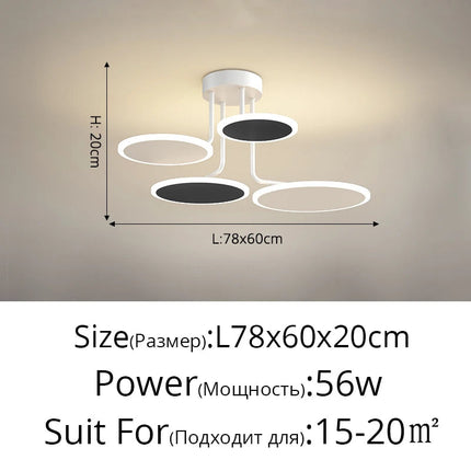 Lustre en acrylique pour intérieur moderne et lumineux — LZ4X9P