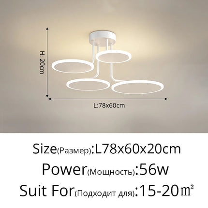 Lustre en acrylique pour intérieur moderne et lumineux — LZ4X9P