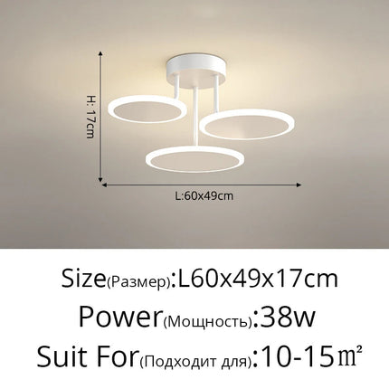 Lustre en acrylique pour intérieur moderne et lumineux — LZ4X9P
