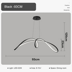 93cm-noir / Lumière neutre-NO RC