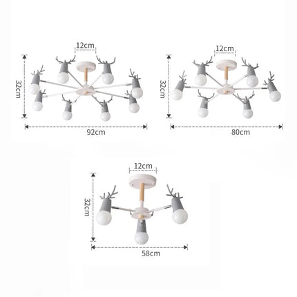 Lustre LED en bois style macaron pour chambre d’enfants — LZ4X9P