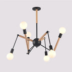 Corps noir / 6 bras lumineux / Sans ampoules