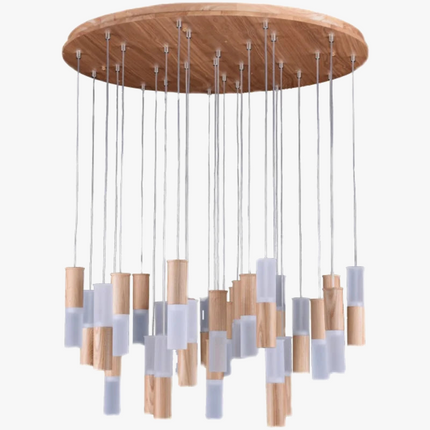 Lustre moderne en bois pour éclairage intérieur design — LZ7QX2