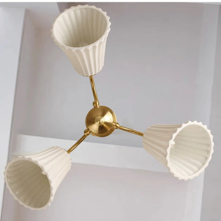 Lustre en céramique au style nordique moderne pour intérieur élégant — LZ4X9P