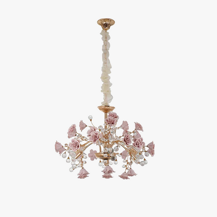 Lustre LED intérieur en cristal, céramique et porcelaine — LZ4X9J