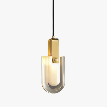 Lustre en cristal cuivre au design nordique pour intérieur moderne — LZ4X9T2