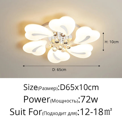 lustre en cristal de luxe avec éclairage led pour intérieur