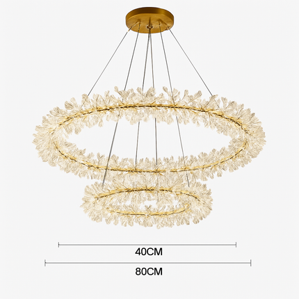 Lustre en cristal pour éclairage intérieur élégant — LZ4X9P