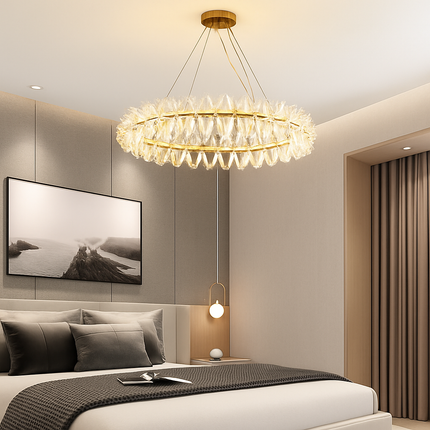 Lustre en cristal pour éclairage intérieur élégant — LZ4X9P