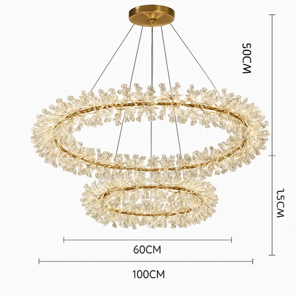 Lustre en cristal pour éclairage intérieur élégant — LZ4X9P
