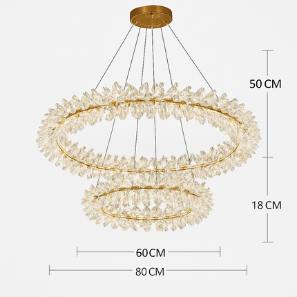 Lustre en cristal pour éclairage intérieur élégant — LZ4X9P
