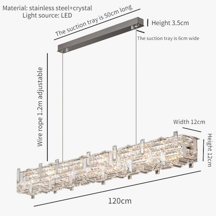 Lustre en cristal pour intérieur moderne et élégant — LZ4X9T