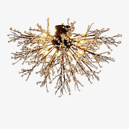 Lustre en cristal sculpté en forme de branches d’arbre — LZ4X9P2