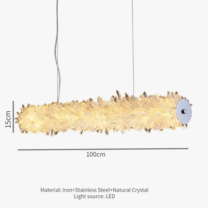 Lustre léger en cristal pour décoration moderne et élégante — LZ4X9P