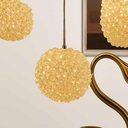 Lustre LED en cristal léger pour ambiance romantique et élégante — LZ4X9T2