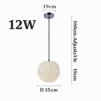 Lustre LED en cristal léger pour ambiance romantique et élégante — LZ4X9T2