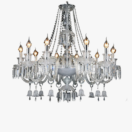 Lustre moderne en cristal avec éclairage LED élégant — LZ4X9T2
