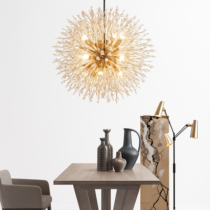 Lustre moderne en cristal pour éclairage intérieur élégant — LZ4D7X