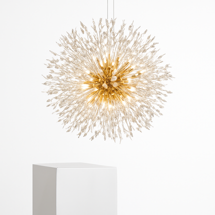 Lustre moderne en cristal pour éclairage intérieur élégant — LZ4D7X
