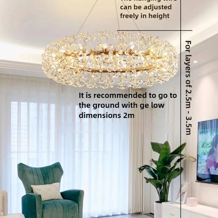 Lustre moderne en cristal forme pissenlit créatif et atmosphérique — LZ4X9Q2M