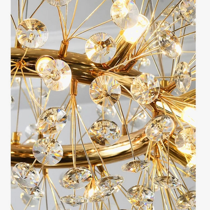 Lustre moderne en cristal forme pissenlit créatif et atmosphérique — LZ4X9Q2M