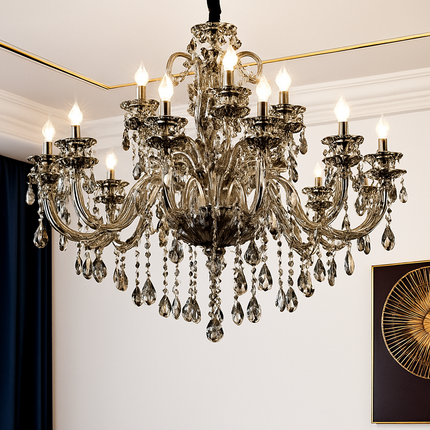 Lustre moderne en cristal pour éclairage d’ambiance élégant — LZ4X9T2