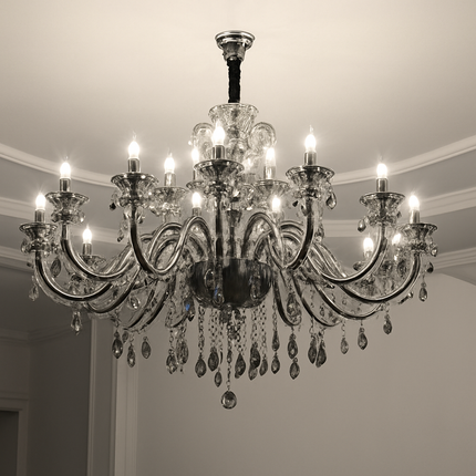 Lustre moderne en cristal pour éclairage d’ambiance élégant — LZ4X9T2