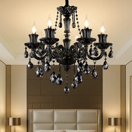Lustre moderne en cristal pour éclairage d’ambiance élégant — LZ4X9T2