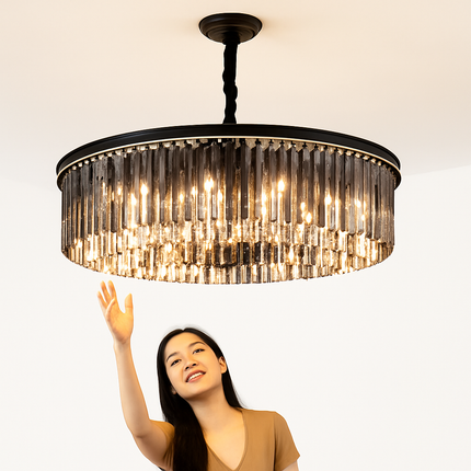 Lustre en cristal pour décoration contemporaine de luxe — LZ4X9P2