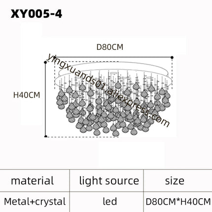 Lustre en cristal moderne pour éclairage de luxe — LZ4G7Q2