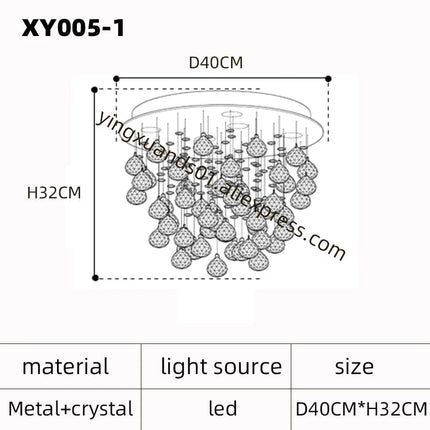Lustre en cristal moderne pour éclairage de luxe — LZ4G7Q2