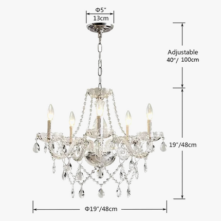 Lustre en cristal moderne pour décoration élégante et lumineuse — LZ4X9P