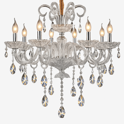 Lustre moderne en cristal pour décoration luxueuse — LZ4T9XQ