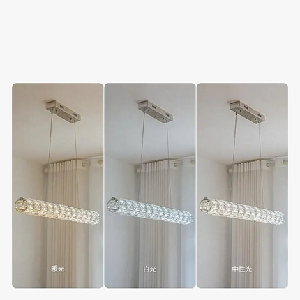 Lustre suspension simple en cristal au design moderne et élégant — LZ4X9T2