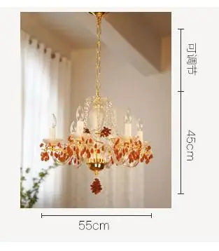 Lustre en cristal pour éclairage de jardin et restaurant — LZ4X9T1