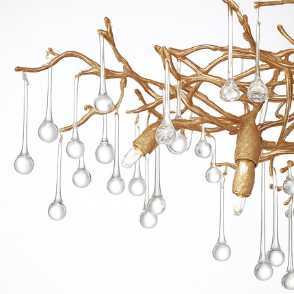 Lustre rétro en cristal pour éclairage de luxe — LZ4G7X2
