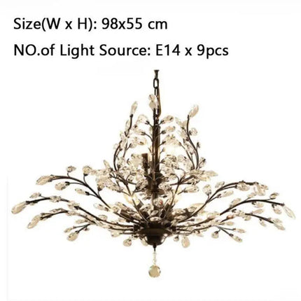 Lustre en cristal rétro pour boutique créative et originale — LZ4X9T