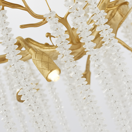 Lustre rond en cristal pour intérieur élégant — LZ4N7Q2