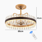 Ventilateur de plafond 66 cm / Intensité variable à distance