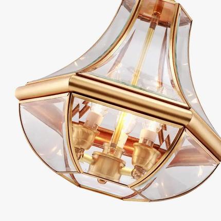 Lustre en cuivre antique pour éclairage intérieur et extérieur — LZ4X9T